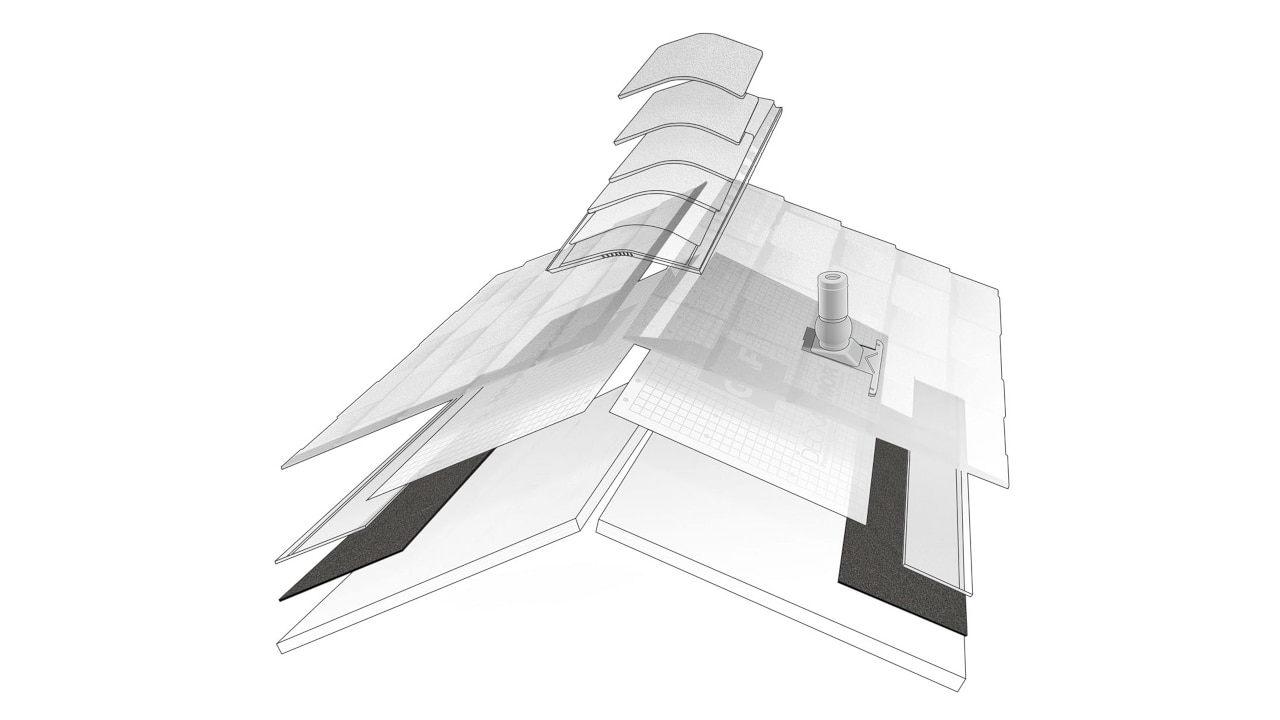 Leak barrier membrane helps protect against leaks.