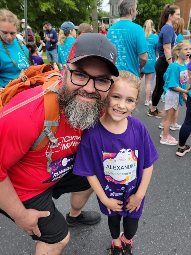 GAF Employee and family members at the Girls on the Run marathon