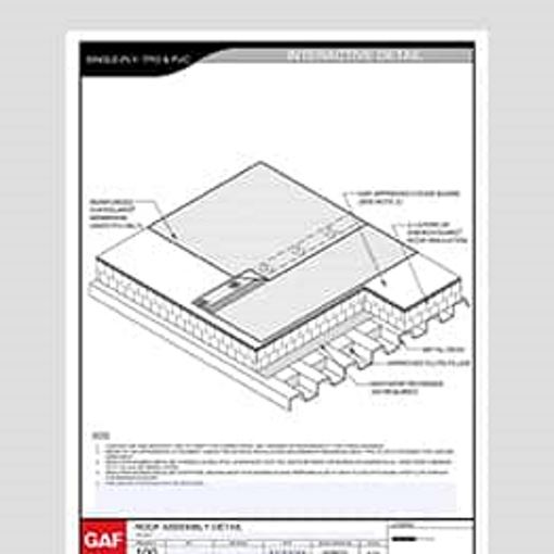 Single-Ply 100 Roof Assembly Detail sample