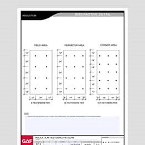 Insulation 101 FPC Fastening Pattern sample