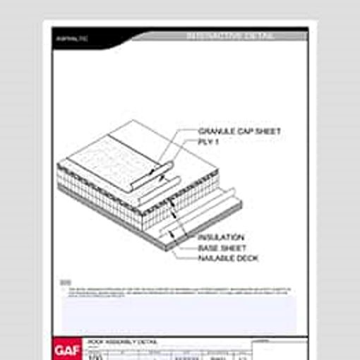 Asphaltic 100 Roof Assembly Detail sample