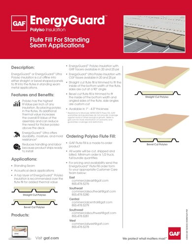 Polyiso Flute Fill - COMGT469