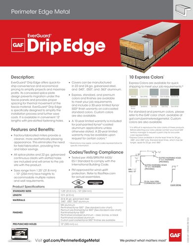 EverGuard® Drip Edge - COMGN401