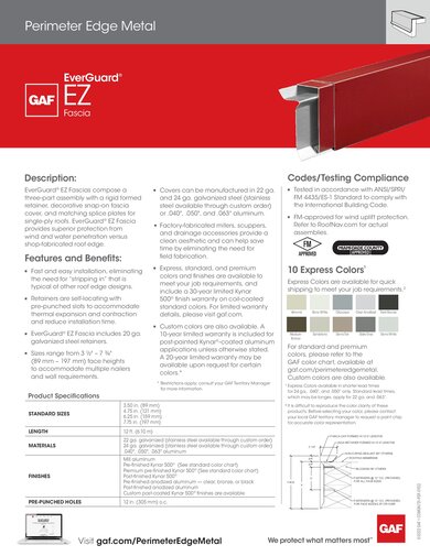 EverGuard® EZ Fascia - COMGN731