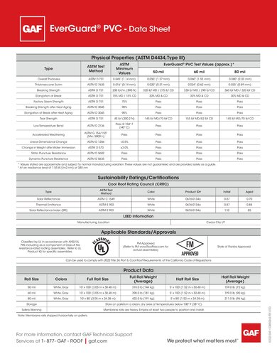 EverGuard® PVC Membrane - COMEG863