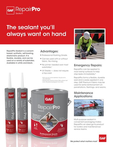 RepairPro Sealant - Sell Sheet - COMCO608