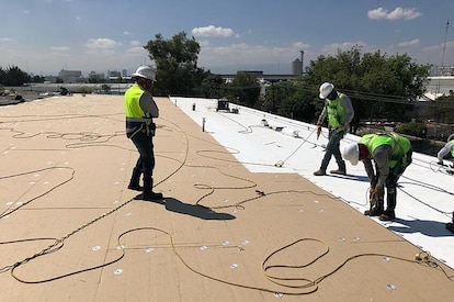 Polyiso installation