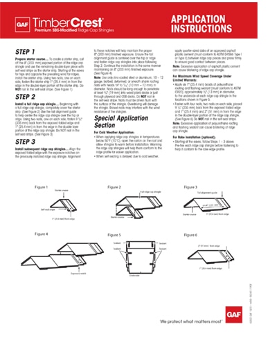 TimberCrest®  Installation Instructions TRILINGUAL - RESHR117