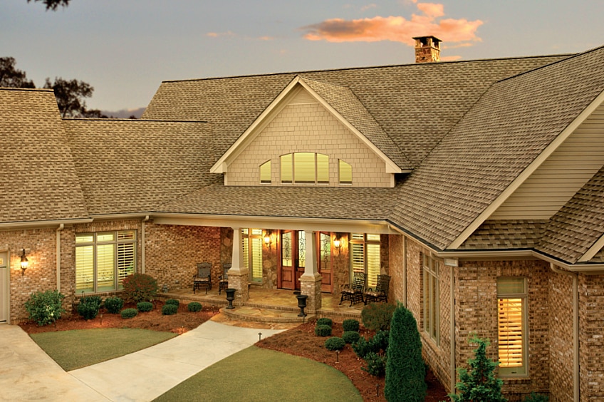 architectural shingles on house