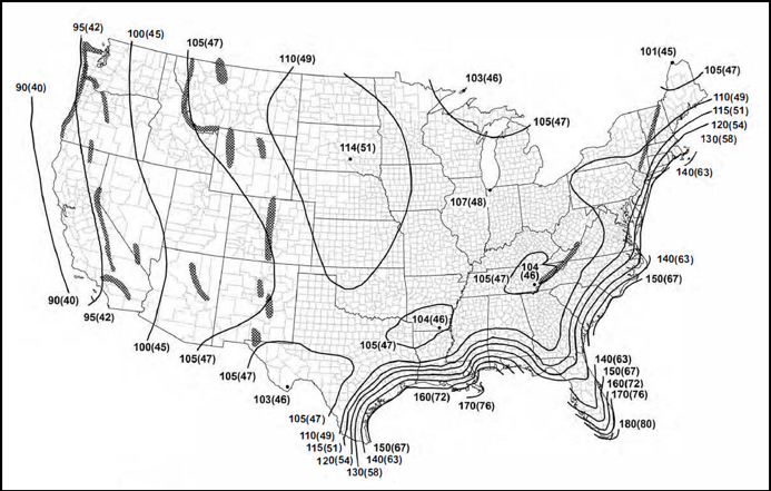 ASCE 7-16 Map, Risk Category II