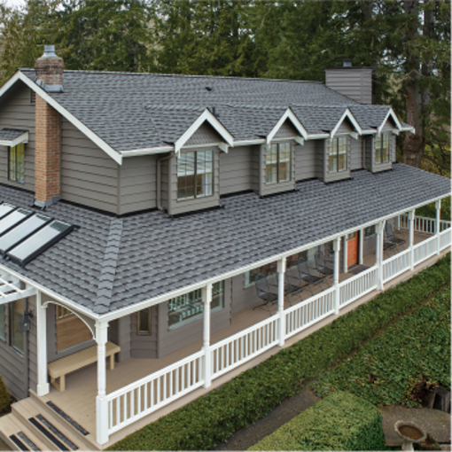 Timberline UHDZ Home with gray Timberline UHDZ shingles